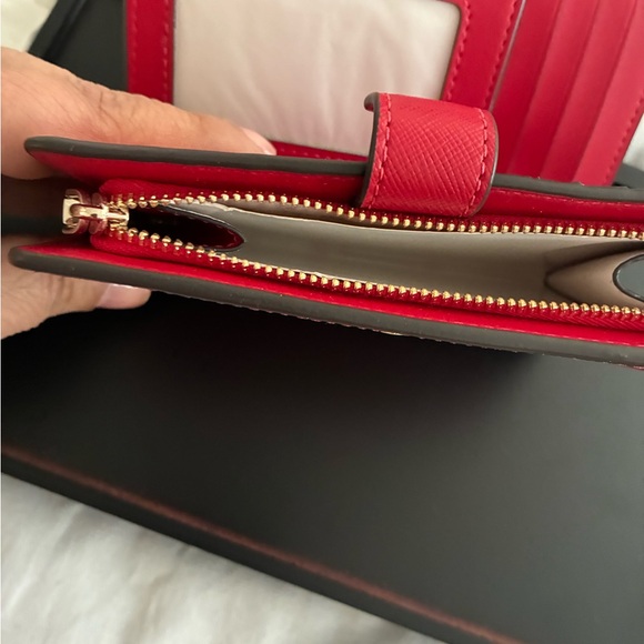 Kate Spade Vibrant Red Zip Wallet - Picture 10 of 13